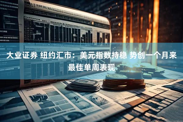 大业证券 纽约汇市：美元指数持稳 势创一个月来最佳单周表现